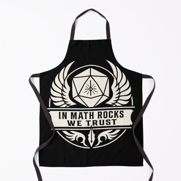 Item preview, In Math Rocks We Trust - Split Silhouette D20 RPG Decal designed and sold by Dice_Goblin_Studio.