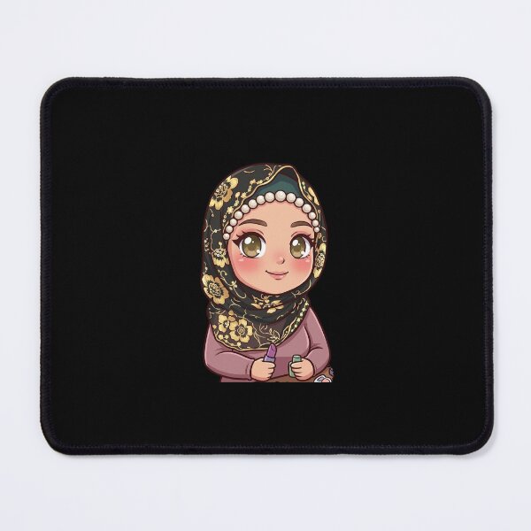 Item preview, Pink Hijab ChibiArt designed and sold by TheModernMuslimchibi&more .