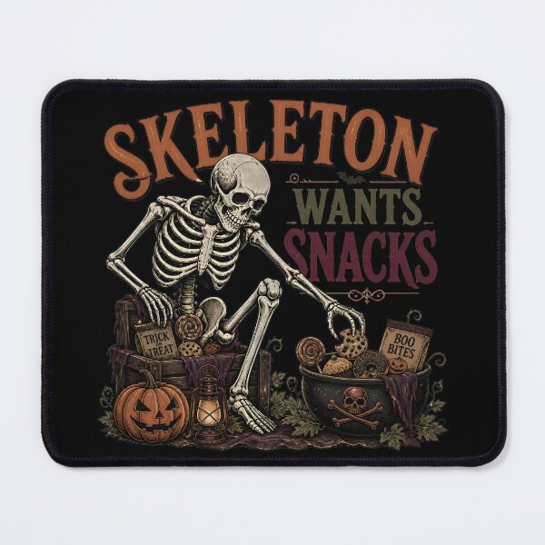 Item preview, Skeleton Wants Snacks designed and sold by RoyesButler.