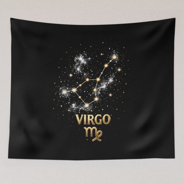 Item preview, Virgo Zodiac Constellation – Golden Stars Celestial Astrology Design designed and sold by Classic Chaos Creations.