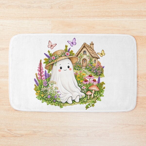 Item preview, Whimsical Ghost Kawaii Spooky Character designed and sold by Phantom Hollow.