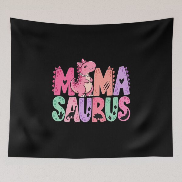 Item preview, dinosaur mama pink cute nursery graphic for moms designed and sold by anapldv.