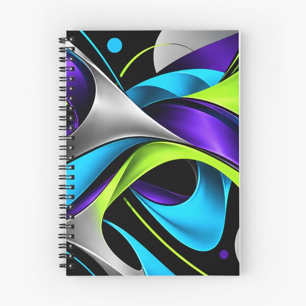 Item preview, Neon Future Flow – Futuristic Abstract Geometric Art in Cyan, Lime & Purple designed and sold by AkiruAiStudio.