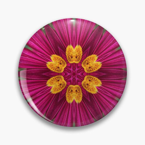 Item preview, Magenta and Gold Floral Rosette designed and sold by SilentBloomLab.