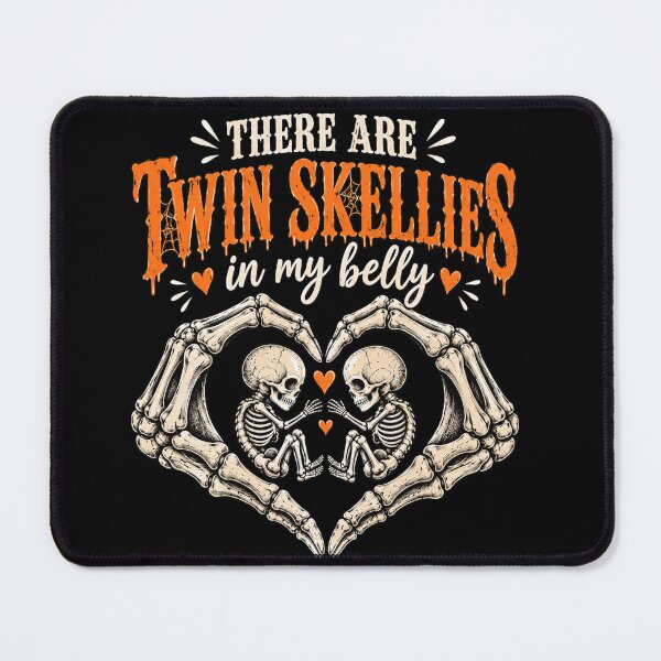 Item preview, Twin Skeletons in My Belly Gothic Halloween Romance designed and sold by anapldv.