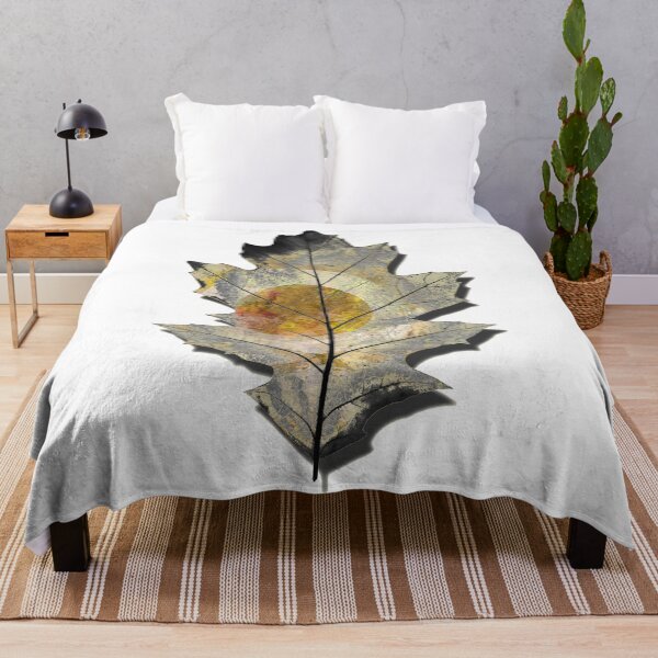 Item preview, Eternal Autumn Yellow Orange Oak Tree Leaf Nature Art designed and sold by Sharon Cummings Art.