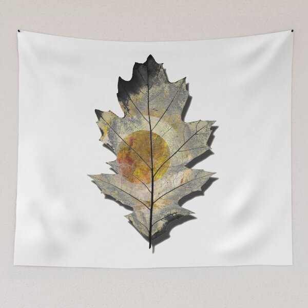 Item preview, Eternal Autumn Yellow Orange Oak Tree Leaf Nature Art designed and sold by Sharon Cummings Art.