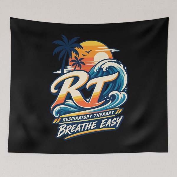 Item preview, Vintage RT Respiratory Therapist Sunset Beach designed and sold by ClinicalHubs.