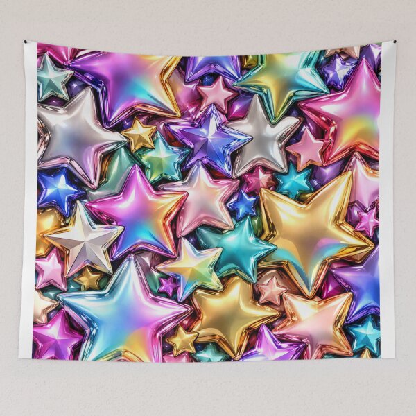 Item preview, Multicolor Metallic Stars designed and sold by Axokris.