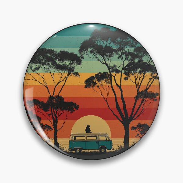 Item preview, Retro Sunset Koala Camper Australia designed and sold by D-Oles-Mercher.