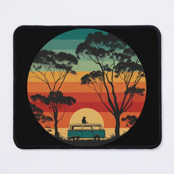 Item preview, Retro Sunset Koala Camper Australia designed and sold by D-Oles-Mercher.