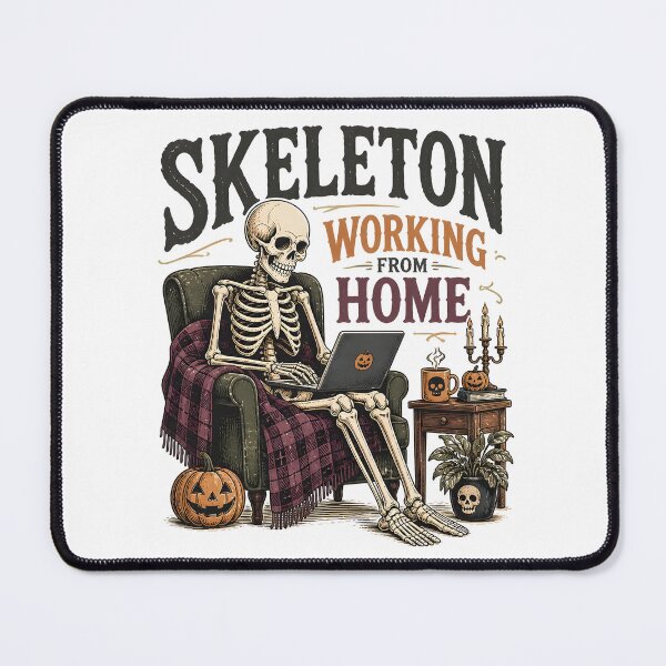 Item preview, Skeleton Working From Home designed and sold by RoyesButler.