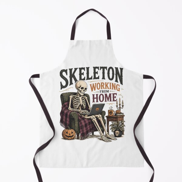 Item preview, Skeleton Working From Home designed and sold by RoyesButler.
