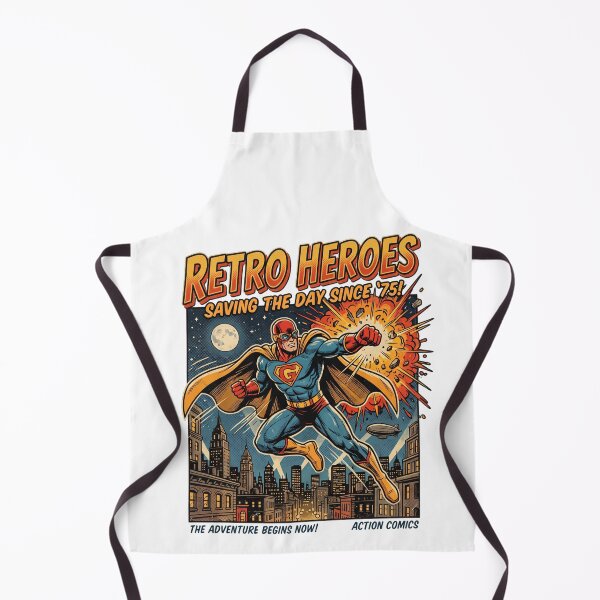 Item preview, Retro Heroes Saving The Day - Vintage Comic Book Cover designed and sold by rich-moda.