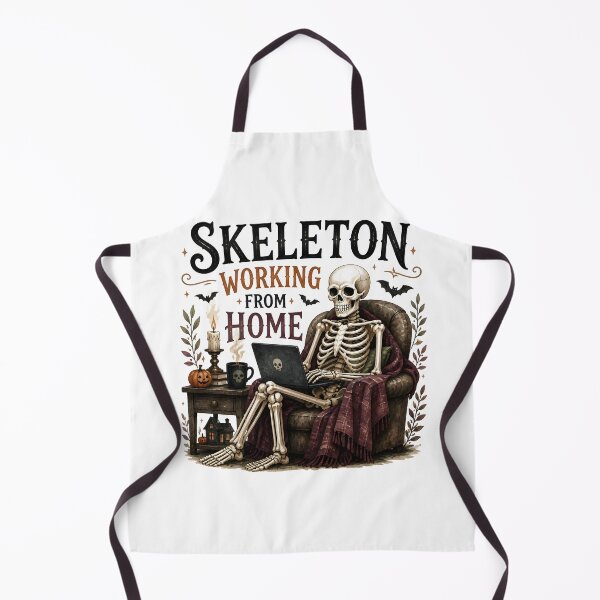 Item preview, Skeleton Working From Home designed and sold by RoyesButler.