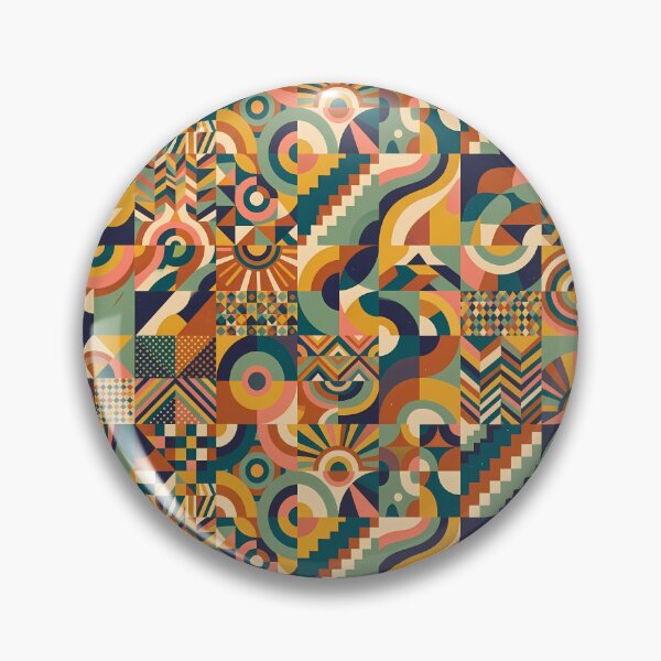 Item preview, Vibrant Sacred Geometry Abstract Mandala Art Print designed and sold by ART ATTACK ZONE.