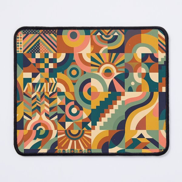Item preview, Vibrant Sacred Geometry Abstract Mandala Art Print designed and sold by ART ATTACK ZONE.