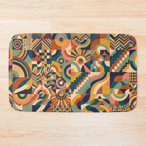 Item preview, Vibrant Sacred Geometry Abstract Mandala Art Print designed and sold by ART ATTACK ZONE.