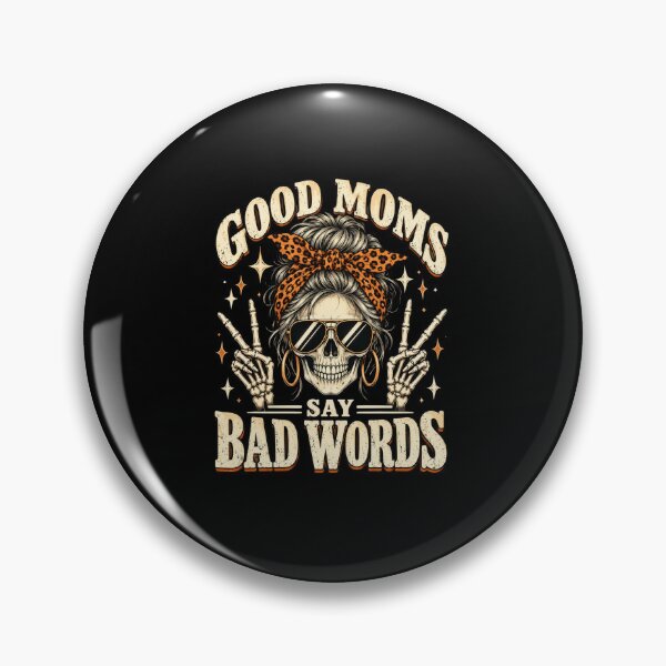 Item preview, good moms say bad words skull graphic tee for women designed and sold by anapldv.