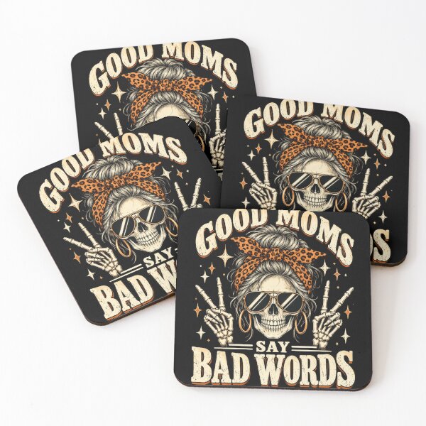 Item preview, good moms say bad words skull graphic tee for women designed and sold by anapldv.
