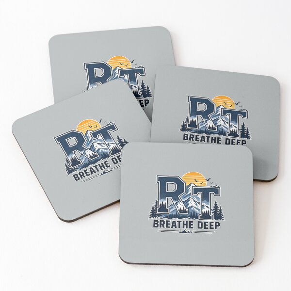 Item preview, Sunset RT Respiratory Therapist Mountain Breathe Deep designed and sold by ClinicalHubs.