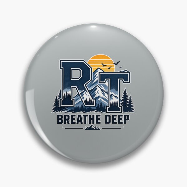 Item preview, Sunset RT Respiratory Therapist Mountain Breathe Deep designed and sold by ClinicalHubs.