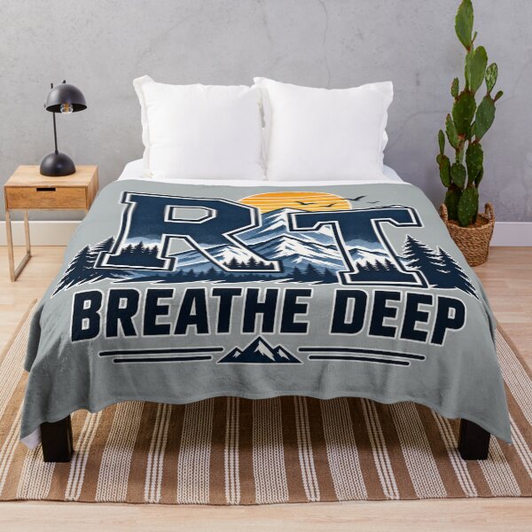 Item preview, Sunset RT Respiratory Therapist Mountain Breathe Deep designed and sold by ClinicalHubs.