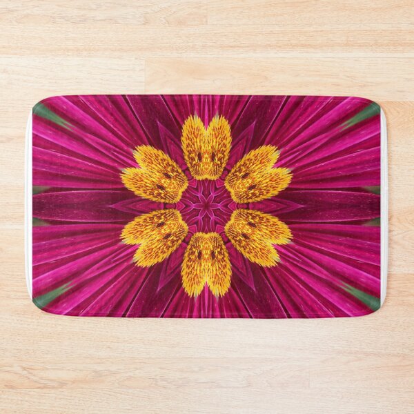 Item preview, Mandala of magenta and gold petals designed and sold by SilentBloomLab.