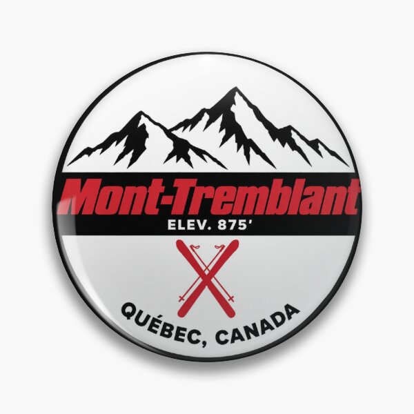 Item preview, Mont-Tremblant Quebec Ski Resort Vintage Mountain Badge | Retro Skiing Design designed and sold by julietteholm.