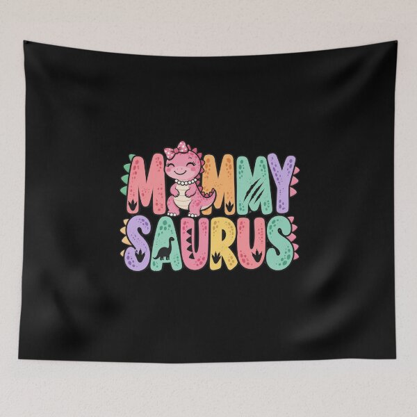 Item preview, Dinosaur Mom Retro Rainbow Cute Cartoon Graphic designed and sold by anapldv.