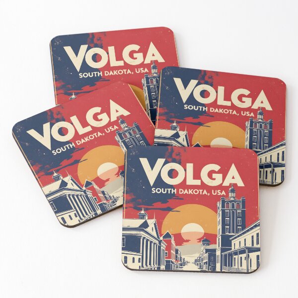 Item preview, Volga South Dakota Vintage Travel Tourism designed and sold by TravelersGems.