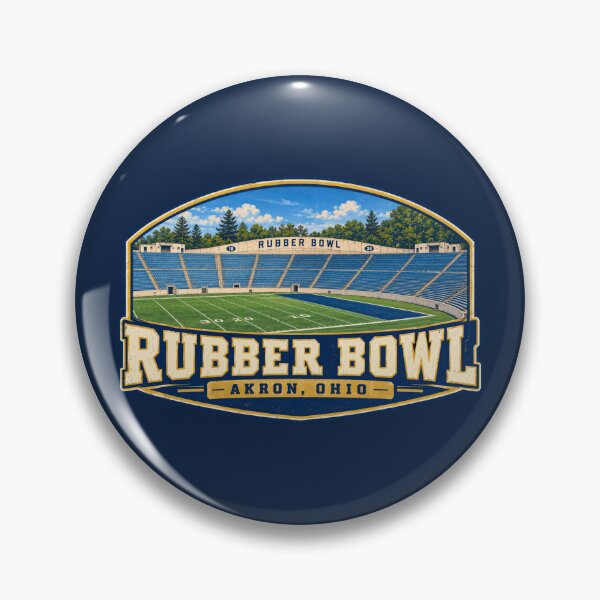 Item preview, Vintage Akron Rubber Bowl Stadium Crest – Akron Ohio Football History designed and sold by Apex & Anthem .