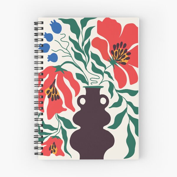 Item preview, Floral Forms 02 | Matisse Inspired Dark Plum Vase & Coral Botanicals designed and sold by MarleneCanto.