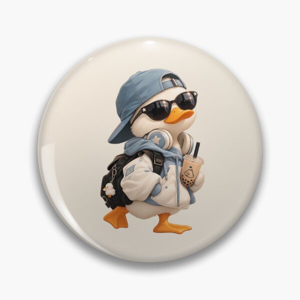 Item preview, Cool Duck with Bubble Tea designed and sold by DoobleU.
