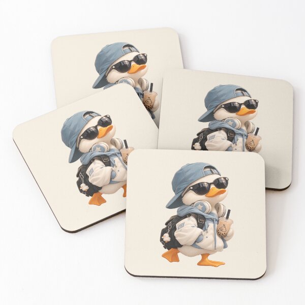 Item preview, Cool Duck with Bubble Tea designed and sold by DoobleU.