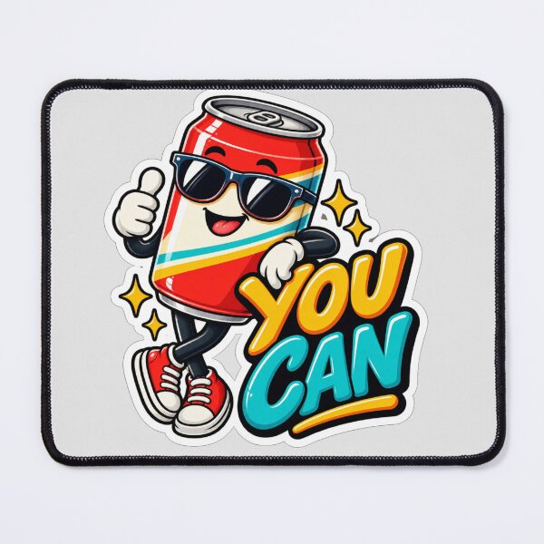 Item preview, Funny Soda Pun Can YES YOU CAN Motivation designed and sold by NovaToons.