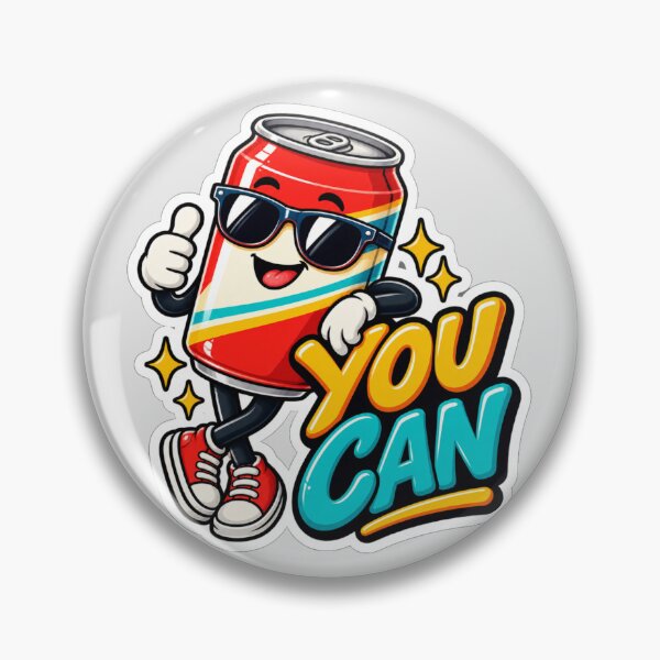 Item preview, Funny Soda Pun Can YES YOU CAN Motivation designed and sold by NovaToons.