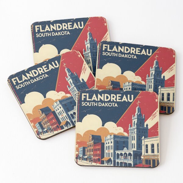 Item preview, Flandreau South Dakota Vintage Travel Tourism designed and sold by TravelersGems.