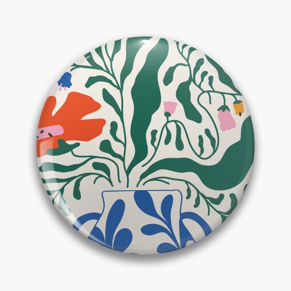 Item preview, Floral Forms 01 | Matisse Inspired Blue Vase & Colorful Botanicals designed and sold by MarleneCanto.