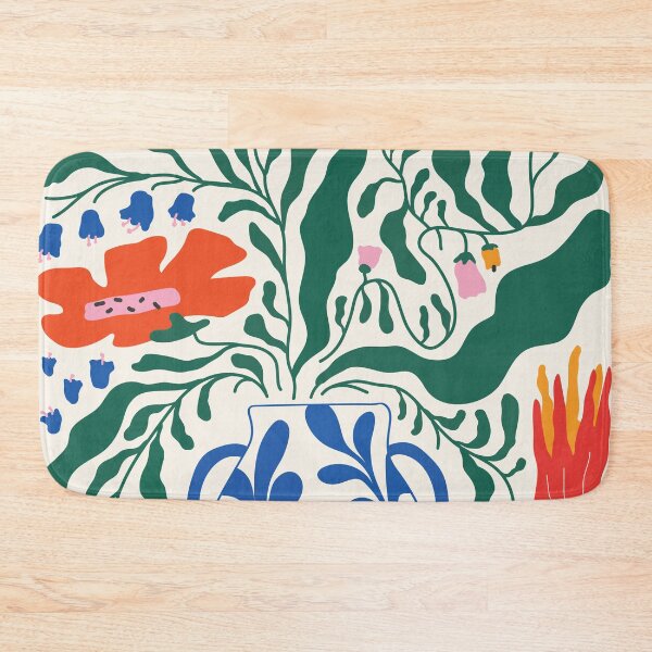 Item preview, Floral Forms 01 | Matisse Inspired Blue Vase & Colorful Botanicals designed and sold by MarleneCanto.