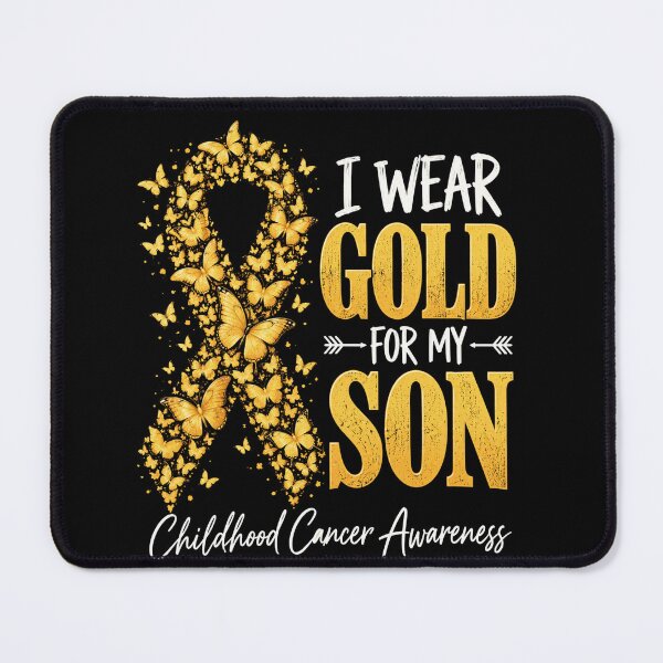 Item preview, childhood cancer awareness golden butterfly ribbon message designed and sold by anapldv.
