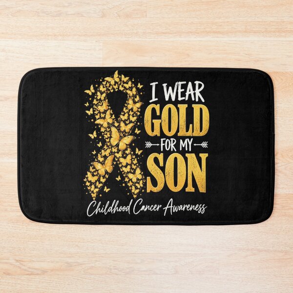 Item preview, childhood cancer awareness golden butterfly ribbon message designed and sold by anapldv.