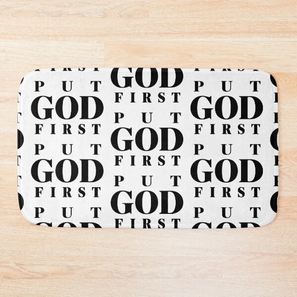 Item preview, put god first designed and sold by OCD_JESSICA.