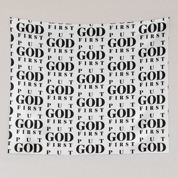 Item preview, put god first designed and sold by OCD_JESSICA.