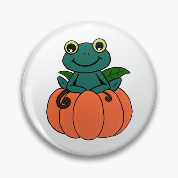Item preview, Halloween Frog in Pumpkin designed and sold by mistyreneelove.
