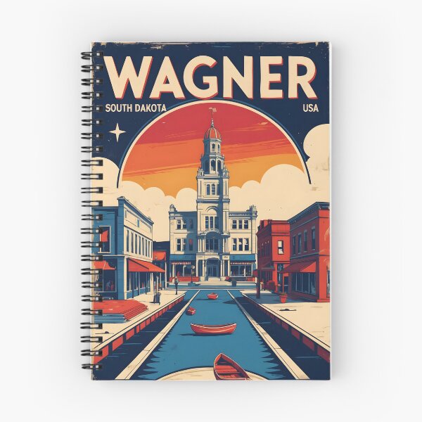 Item preview, Wagner South Dakota Vintage Travel Tourism designed and sold by TravelersGems.