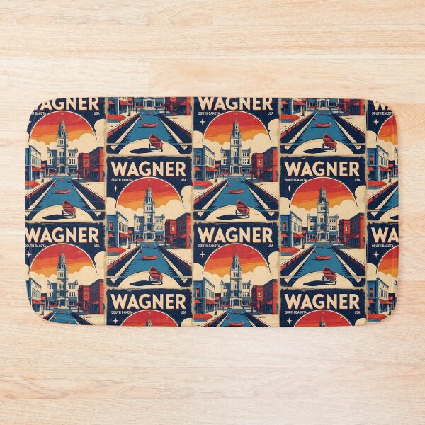 Item preview, Wagner South Dakota Vintage Travel Tourism designed and sold by TravelersGems.
