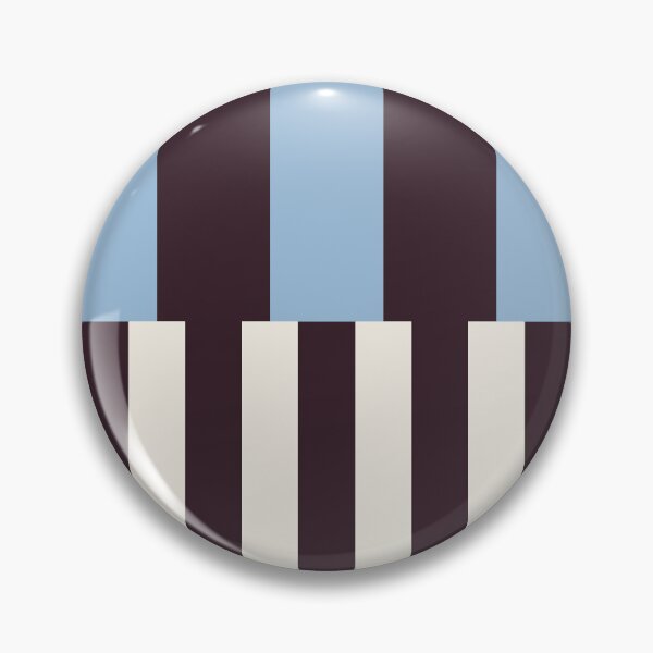 Item preview, Minimal Geometric Rectangles Lines 13 | Blue Dark Plum Cream Cabana Stripes designed and sold by MarleneCanto.