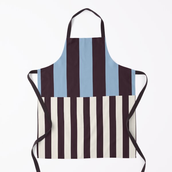 Item preview, Minimal Geometric Rectangles Lines 13 | Blue Dark Plum Cream Cabana Stripes designed and sold by MarleneCanto.