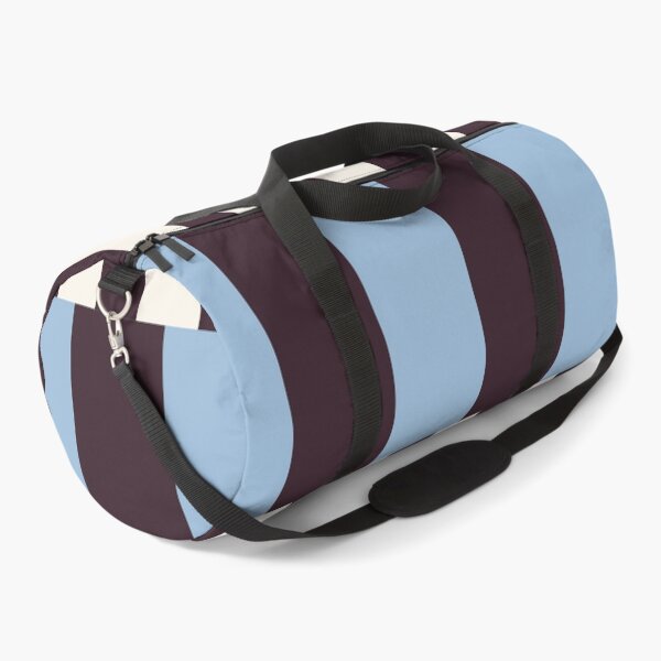 Item preview, Minimal Geometric Rectangles Lines 13 | Blue Dark Plum Cream Cabana Stripes designed and sold by MarleneCanto.